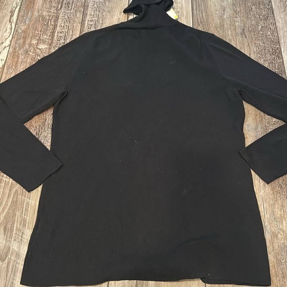 NWT! Anne Klein Black Turtleneck Sweater Size M - Picture 9 of 9